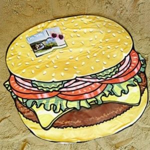 A soft French terry knit beach blanket